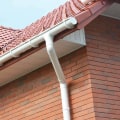 What is the proper placement of rain gutters?