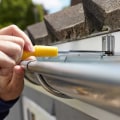 How low should gutters be hung?