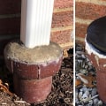 How do you cap a downspout hole?