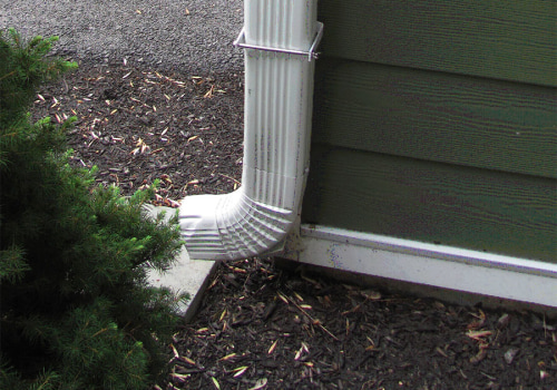 What to put at the bottom of a downspout?