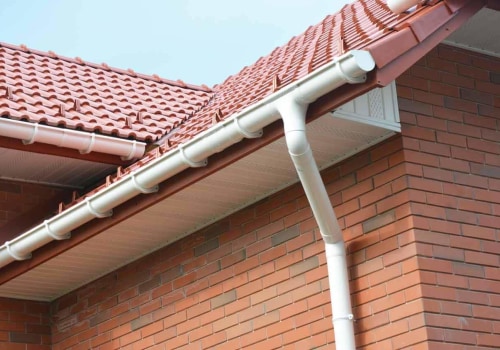 What is the proper placement of rain gutters?