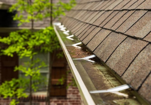 Is it normal to have a little water in gutters?