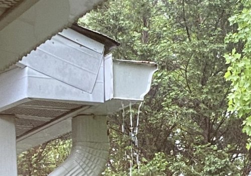 Is it normal for gutters to drip in heavy rain?